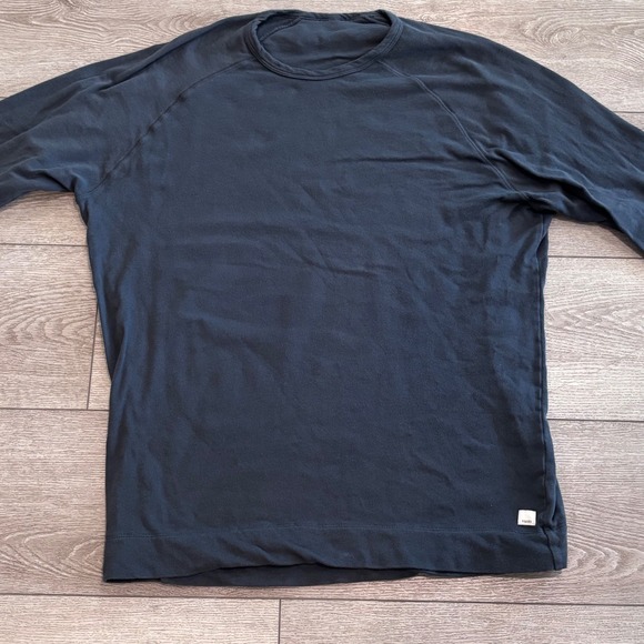 Vuori Other - Vuori Long Sleeve Shirt Mens XL Black Raglan Crewneck Performance Tee Activewear